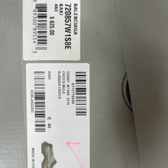 LUXURY DESIGNER ALERT!  Balenciaga Mule Rubber Crocs - Picture 2 of 16